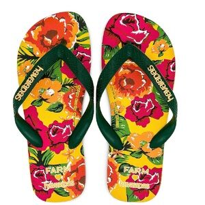 Farm Rio x Havianas Chita Flip Flops. Size 6